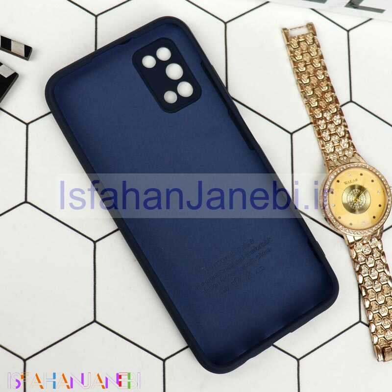 اصفهان جانبی-قاب سیلیکونی محافظ لنزدار Samsung Galaxy A03s سرمه ای تیره