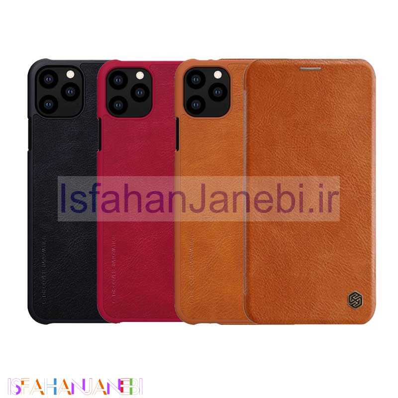 اصفهان جانبی-کیف چرمی اورجینال QIN نیلکین Apple iPhone 11 Pro