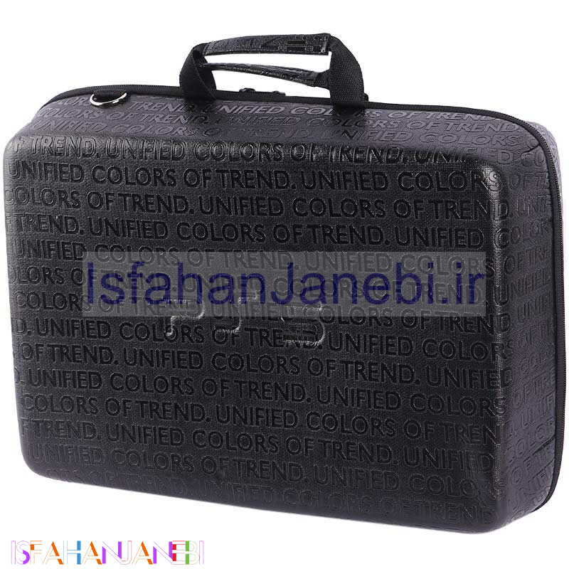 اصفهان جانبی-کیف کنسول بازی PS5 چرمی مشکی طرح Unified colors of trend