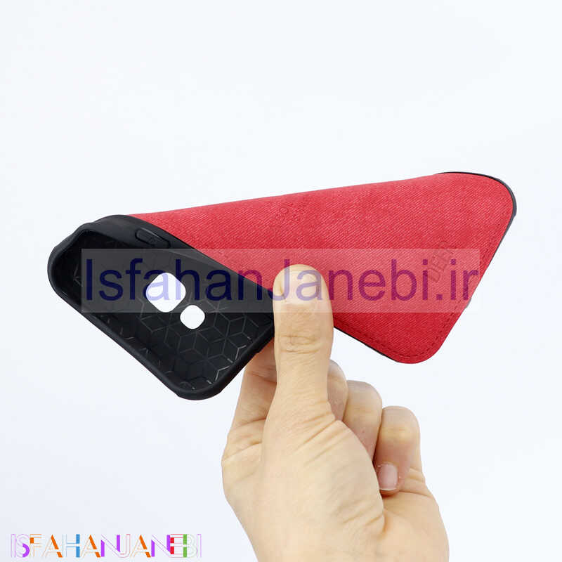 اصفهان جانبی-قاب چرمی طرح گوزن Samsung A7 2017 قرمز