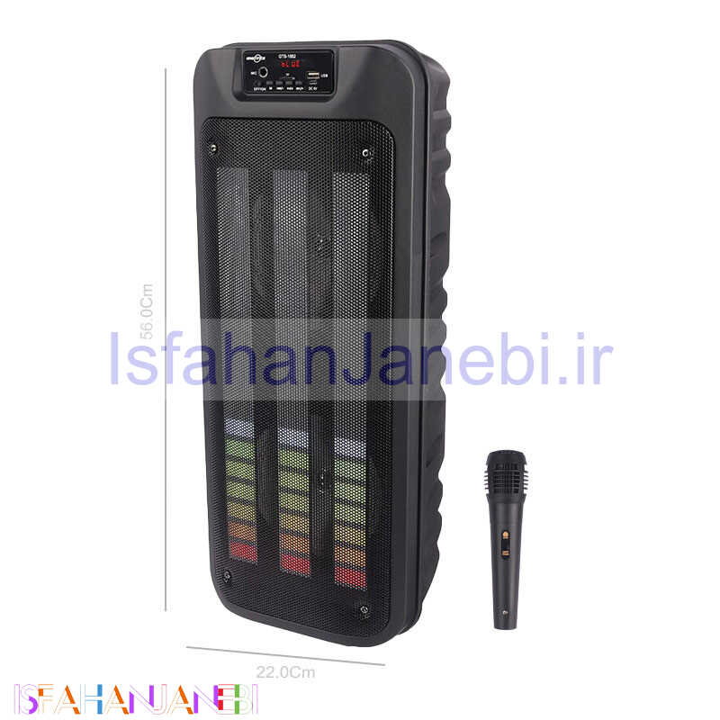 اصفهان جانبی-اسپیکر چمدانی بلوتوثی رم و فلش خور Greatnice GTS-1852 + میکروفون