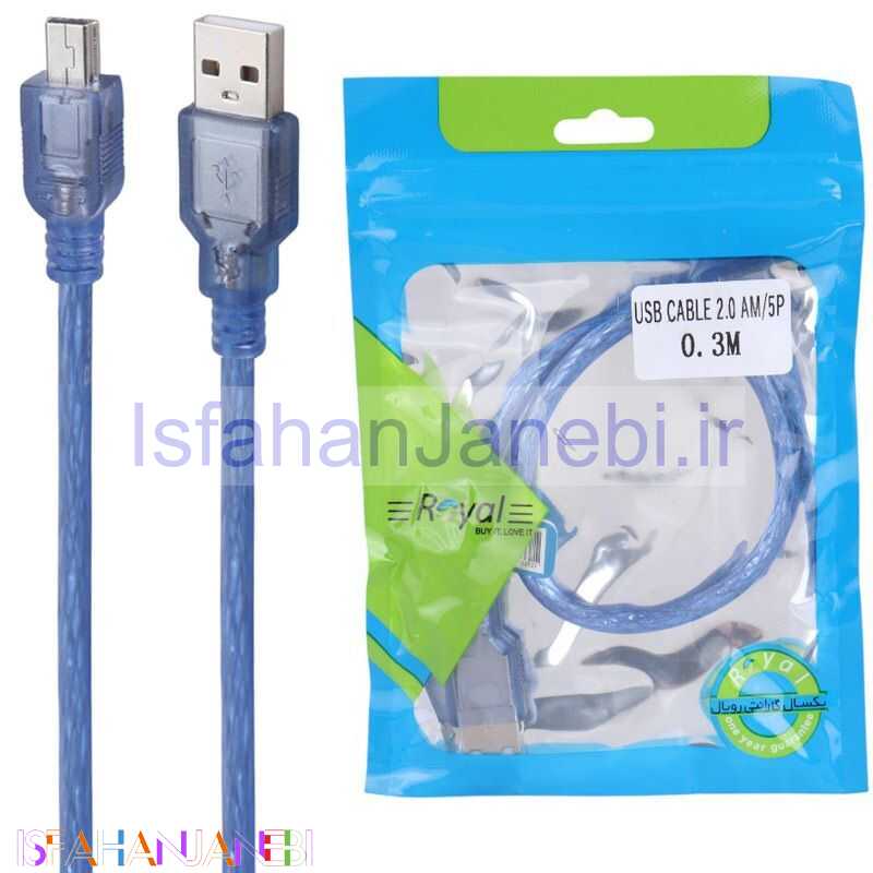 اصفهان جانبی-کابل مینی یو اس بی Royal 30cm