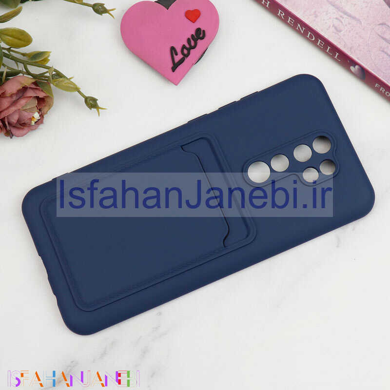 اصفهان جانبی-قاب سیلیکونی جاکارتی دار محافظ لنزدار Xiaomi Redmi Note 8 Pro