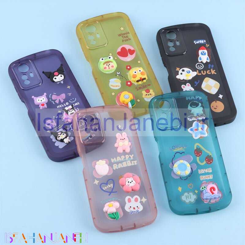 اصفهان جانبی-قاب Fashion Case شیائومی Redmi Note 12S عروسک برجسته محافظ لنزدار