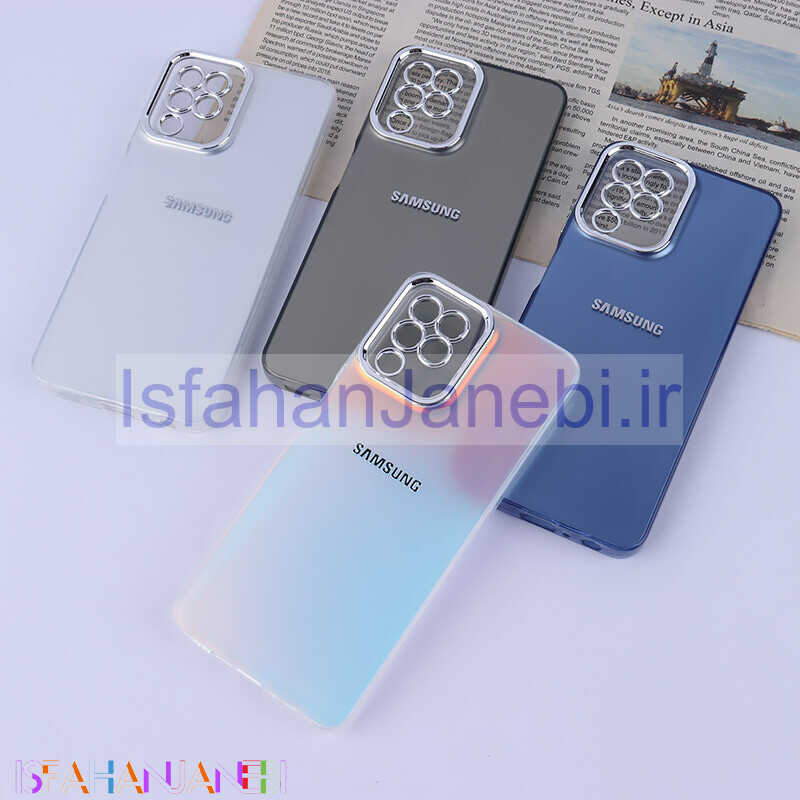 اصفهان جانبی-قاب PC سامسونگ Galaxy A22 4G / M22 / M32 4G براق متال محافظ لنزدار