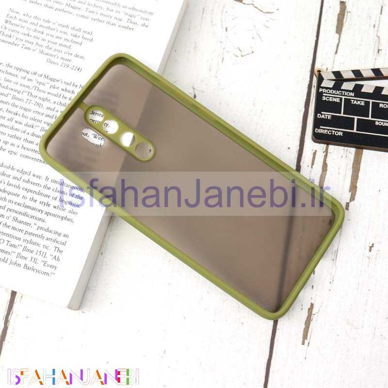 اصفهان جانبی-قاب PC مات محافظ لنز دار Xiaomi Redmi Note 8 Pro سبز
