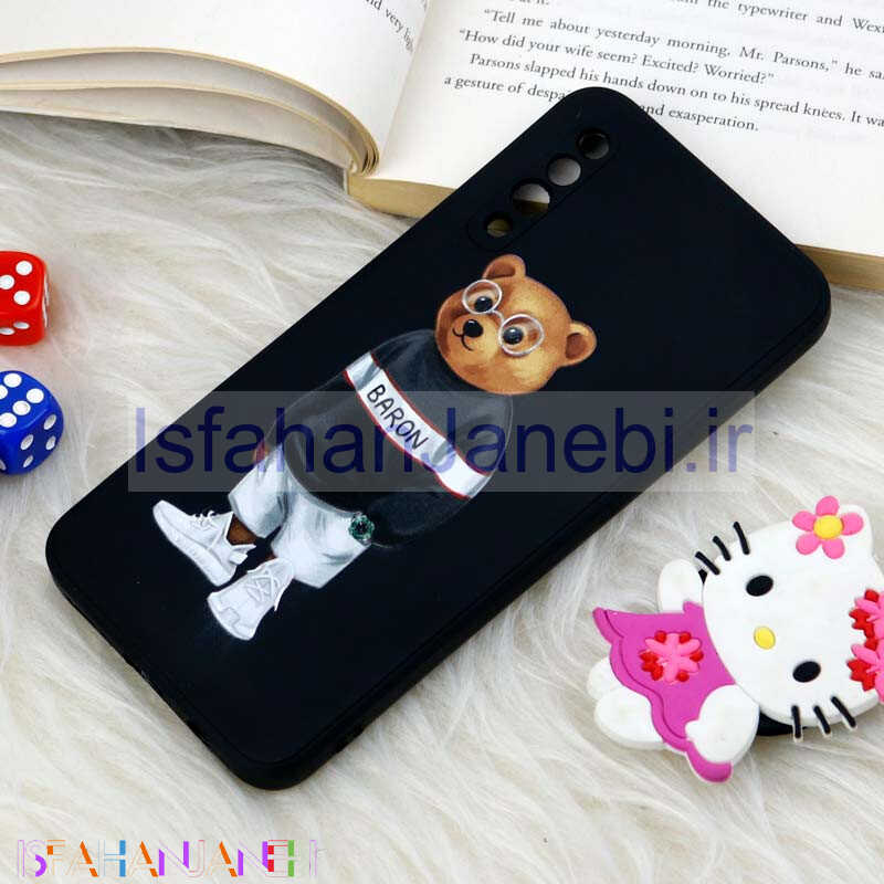 اصفهان جانبی-قاب سیلیکونی عروسکی محافظ لنزدار طرح خرس Samsung Galaxy A30s / A50s