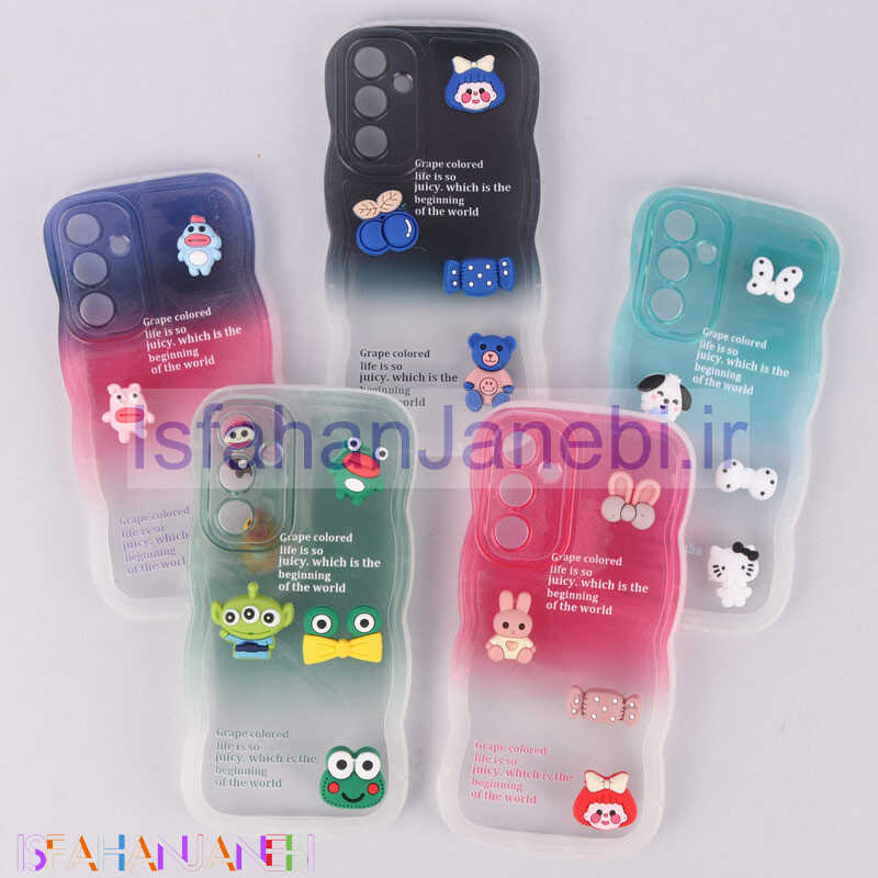 اصفهان جانبی-قاب عروسکی برجسته دو رنگ محافظ لنزدار Samsung Galaxy A54