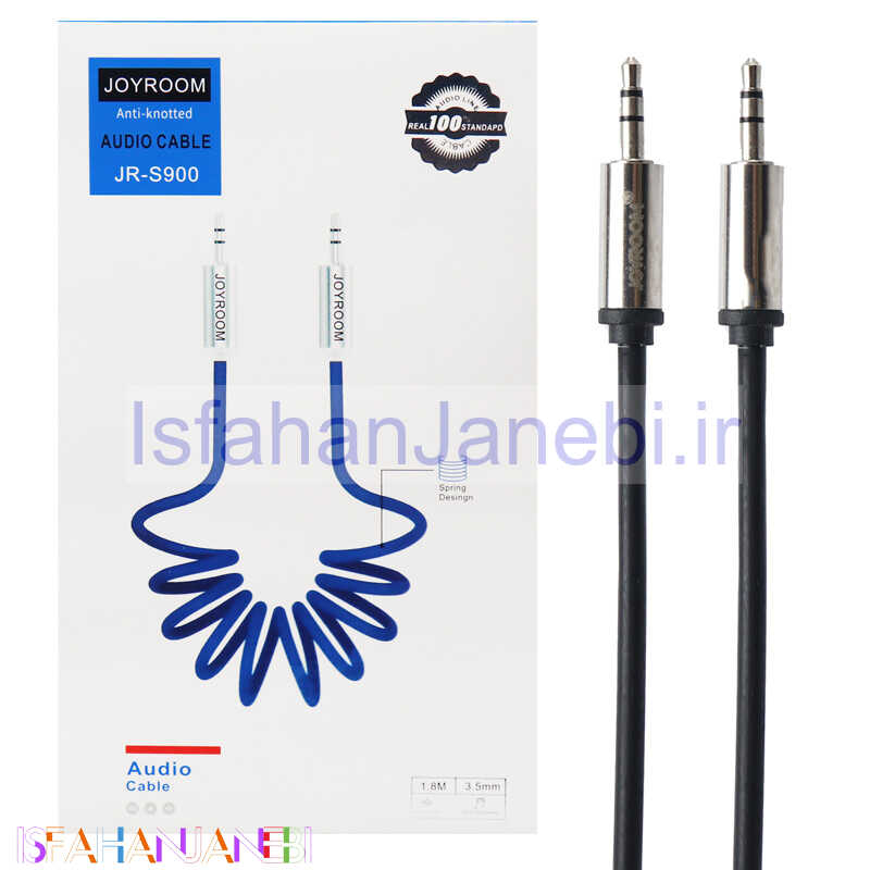 اصفهان جانبی-کابل فنری JoyRoom JR-S900 AUX 1.8m
