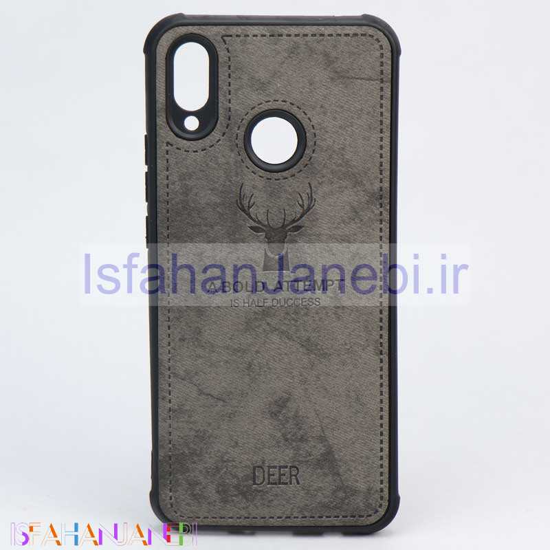 اصفهان جانبی-قاب چرمی طرح گوزن Huawei Nova 3i خاکستری