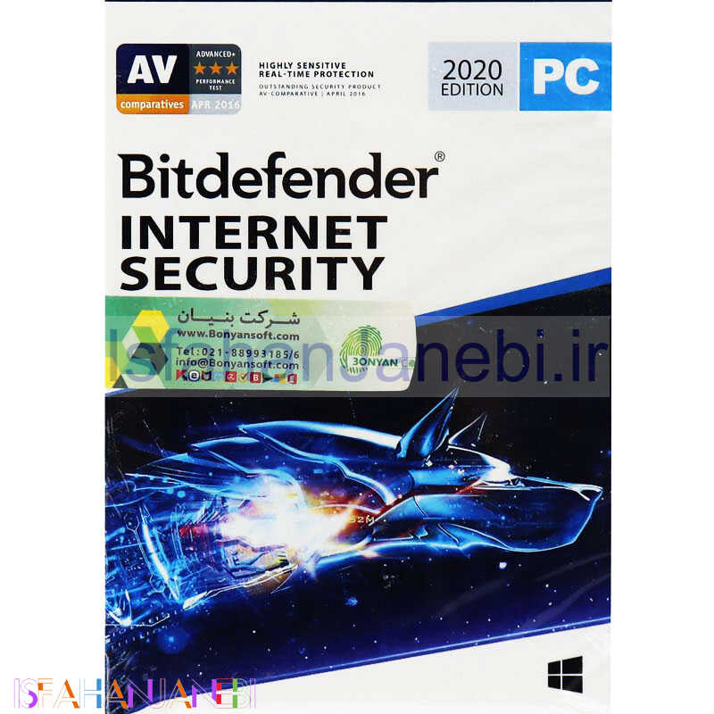 اصفهان جانبی-آنتی ویروس اورجینال Bitdefender Internet Security 2020 Edition 1 User