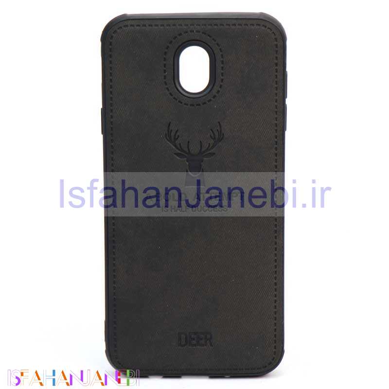 اصفهان جانبی-قاب چرمی طرح گوزن Samsung J7 Pro مشکی