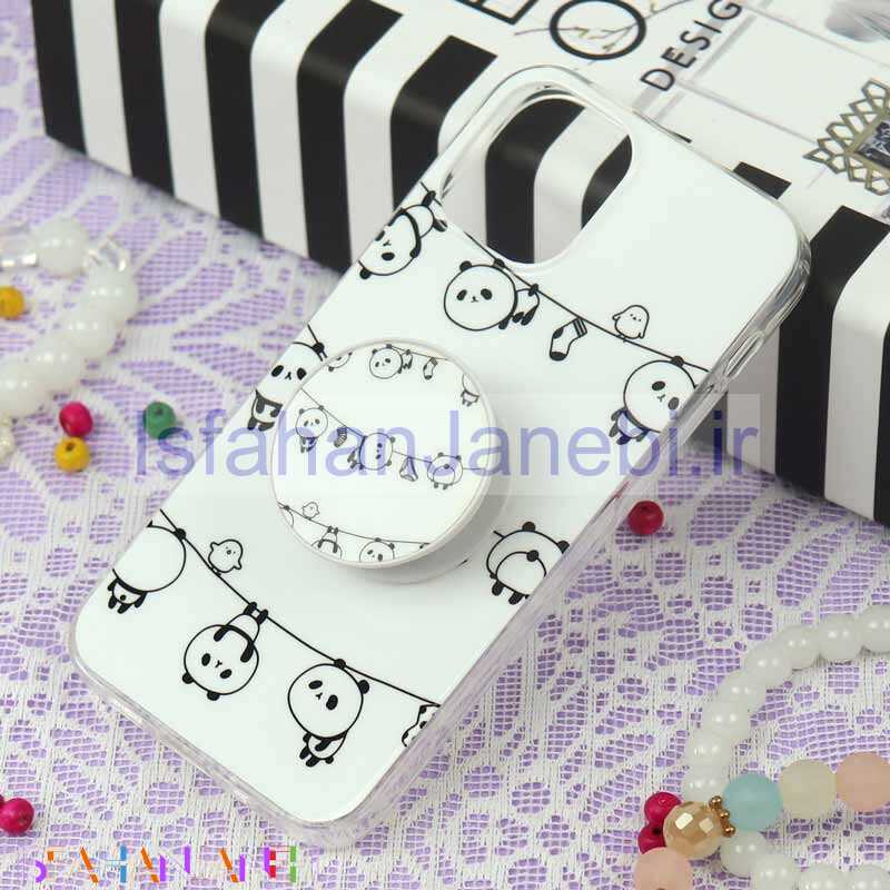 اصفهان جانبی-قاب سوپر IMD دور شفاف پاپ سوکت دار iPhone 12 Mini پاندا