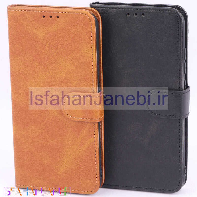 اصفهان جانبی-کیف چرمی مگنتی محافظ لنزدار Xiaomi Redmi Note 8