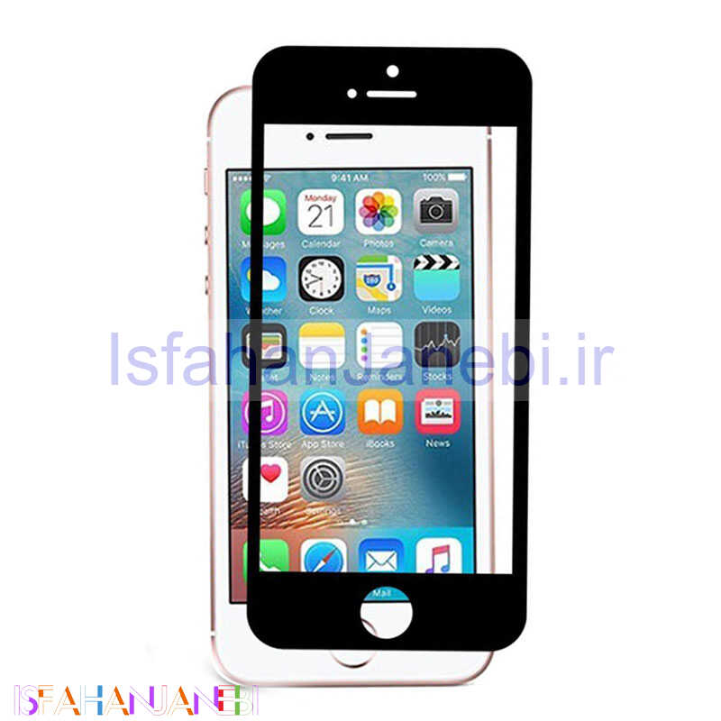 اصفهان جانبی-گلس تمام چسب iPhone 5 مشکی