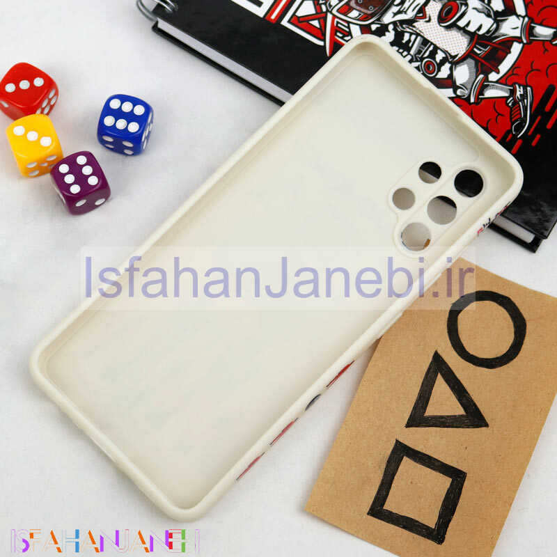 اصفهان جانبی-قاب سیلیکونی محافظ لنزدار طرح اسکویید گیم Samsung Galaxy A32 4G کد 4