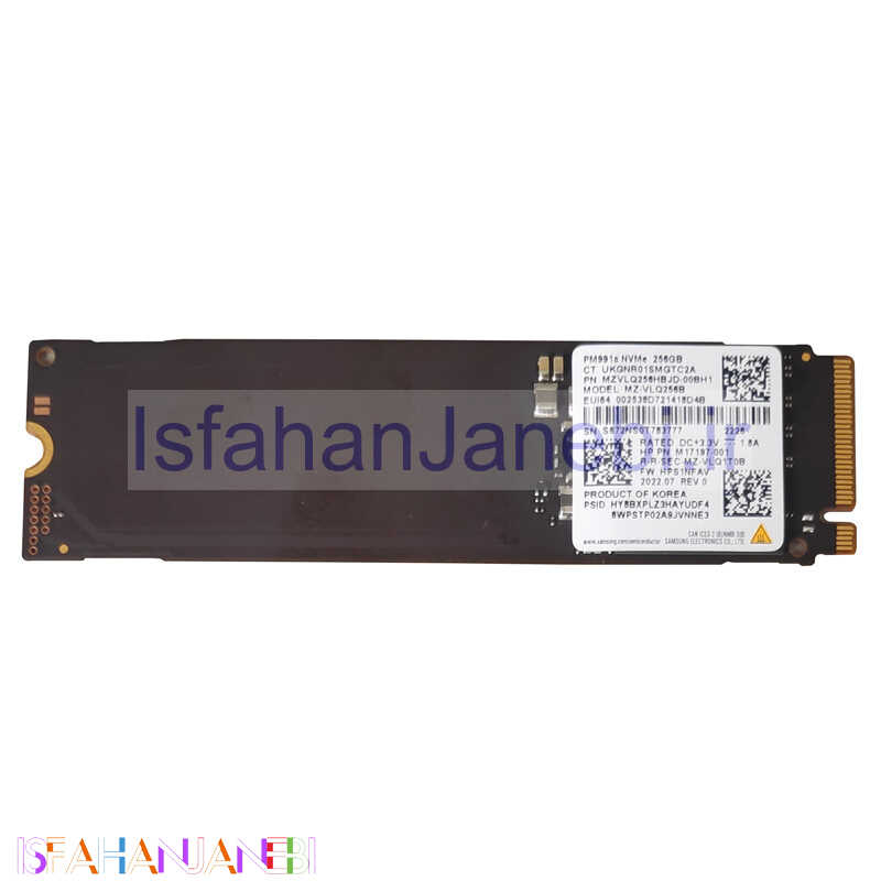 اصفهان جانبی-حافظه SSD سامسونگ Samsung PM991a 256GB M.2 استوک