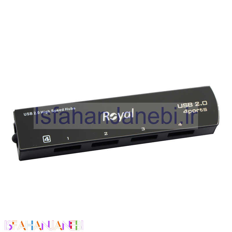 اصفهان جانبی-هاب 4 پورت USB2.0 رویال RH-428