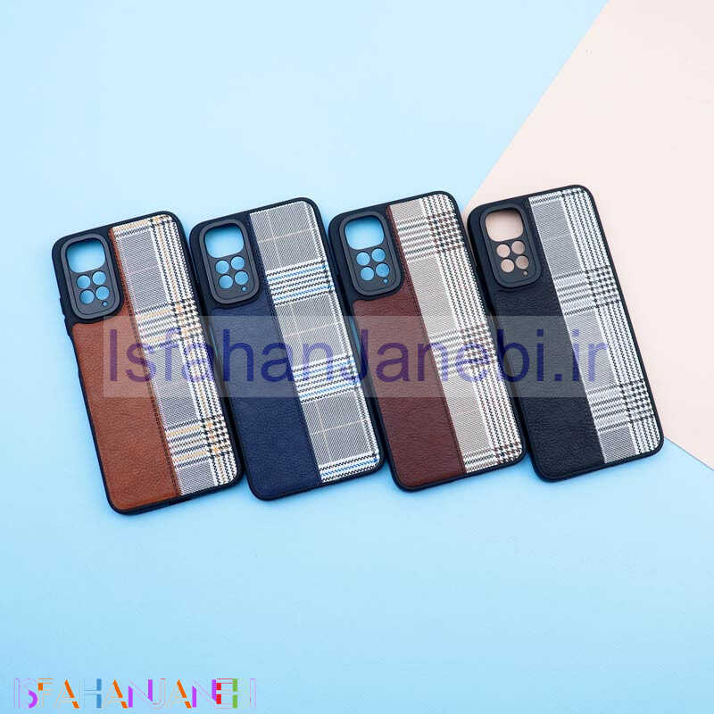 اصفهان جانبی-قاب چرمی پارچه ای محافظ لنزدار Xiaomi Redmi Note 11 / 11s