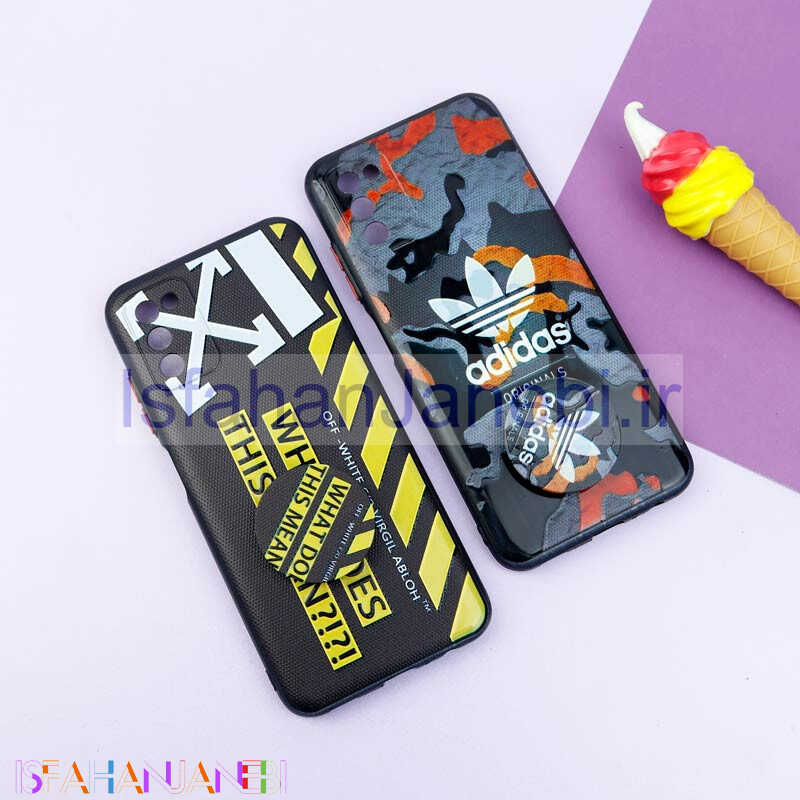 اصفهان جانبی-قاب فانتزی طرحدار پسرانه محافظ لنزدار + پاپ سوکت Samsung Galaxy A03s / A02s سری R
