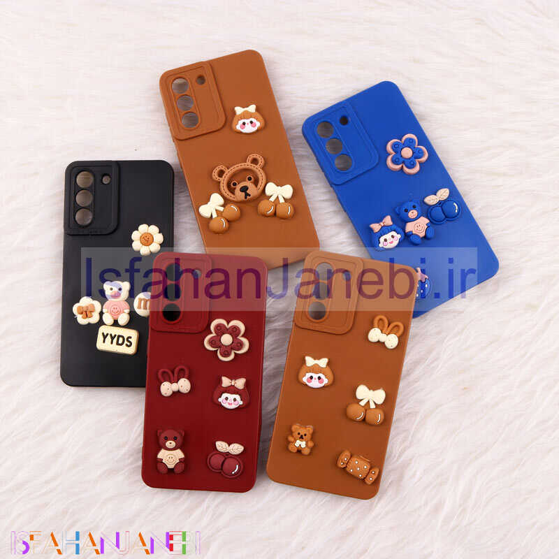 اصفهان جانبی-قاب فانتزی عروسکی Pro Camera محافظ لنزدار Samsung Galaxy S21 FE 5G