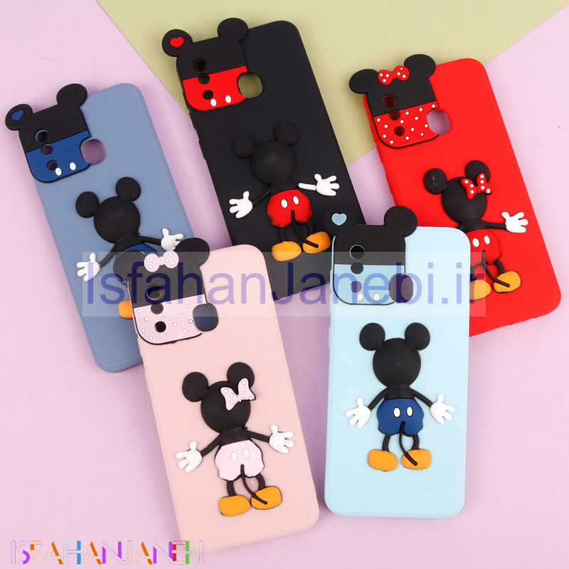 اصفهان جانبی-قاب عروسکی برجسته میکی موس و مینی موس محافظ لنزدار Samsung Galaxy A20 / A30