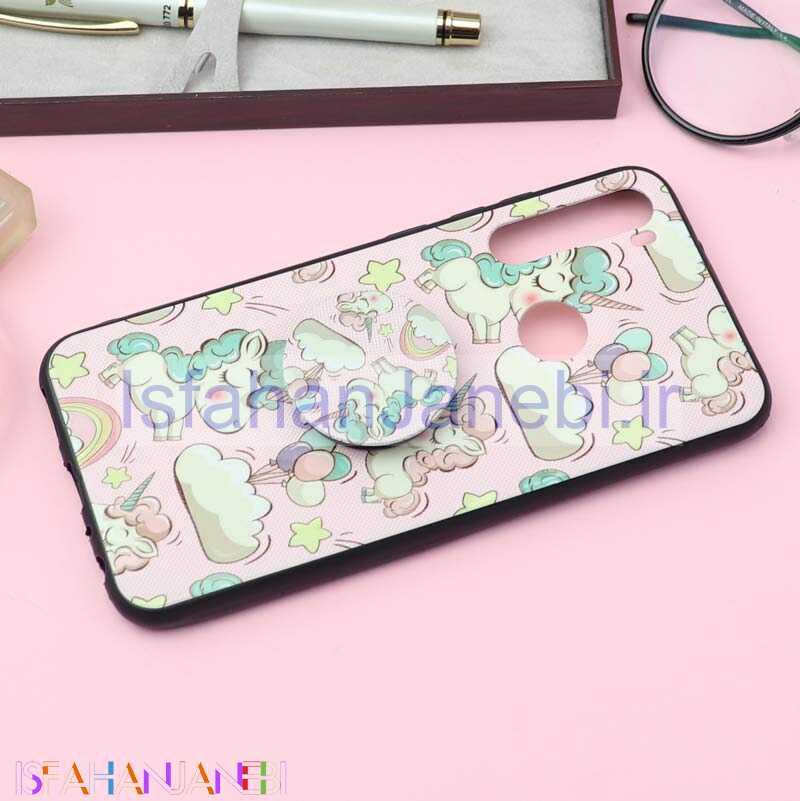 اصفهان جانبی-قاب فانتزی برجسته + پاپ سوکت کد8 شیائومی Redmi Note 8