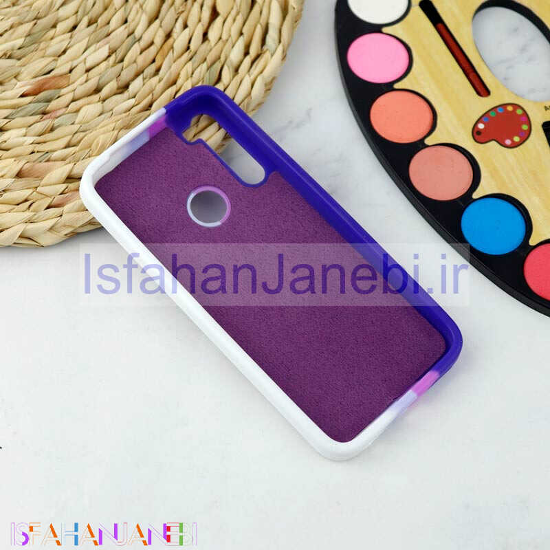 اصفهان جانبی-قاب سیلیکونی اورجینال رنگین کمانی طرح بافت Xiaomi Redmi Note 8