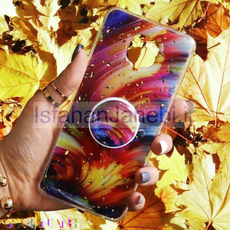 اصفهان جانبی-قاب رنگین کمانی پاپ سوکت دار خرچنگی کد8 شیائومی Redmi Note 9s / Note 9 Pro