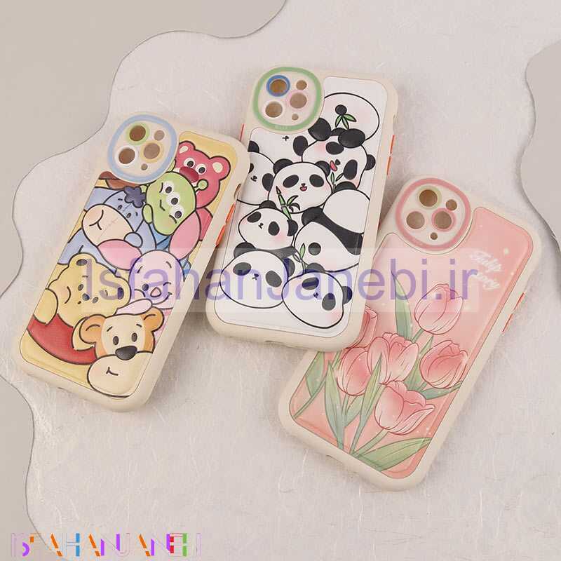 اصفهان جانبی-قاب چرمی آیفون iPhone 11 Pro Max طرح نقاشی برجسته محافظ لنزدار