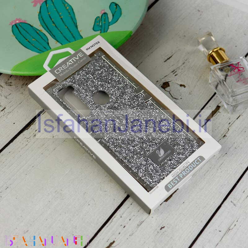 اصفهان جانبی-قاب شاینی Swarovski صندوقی Xiaomi Redmi Note 8