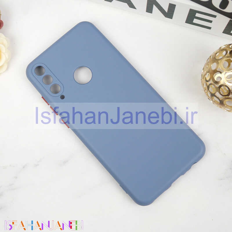 اصفهان جانبی-قاب محافظ لنزدار سیلیکونی دکمه رنگی Huawei Y6p