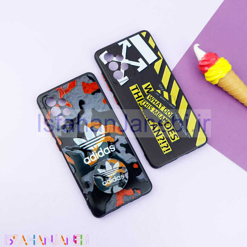 اصفهان جانبی-قاب فانتزی طرحدار پسرانه محافظ لنزدار + پاپ سوکت Samsung Galaxy A52 / A52s سری R