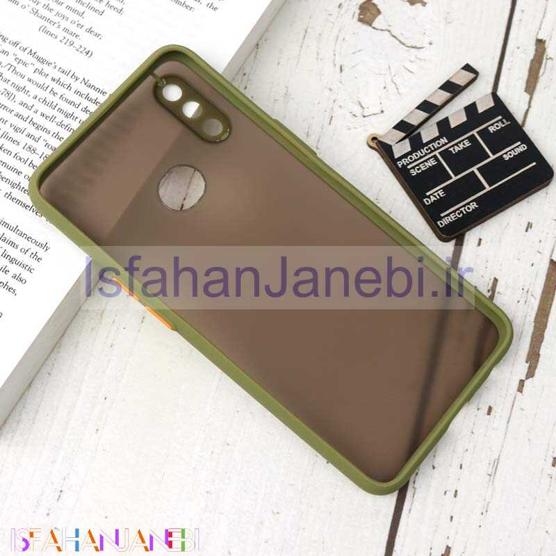 اصفهان جانبی-قاب PC مات محافظ لنز دار Samsung A10s سبز
