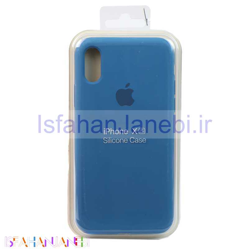 اصفهان جانبی-قاب سیلیکونی iPhone X/XS آبی نفتی
