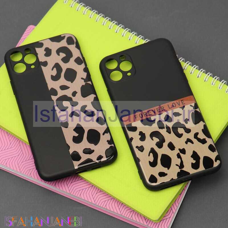 اصفهان جانبی-قاب طرحدار محافظ لنزدار مشکی پلنگی آیفون iPhone 11 Pro Max