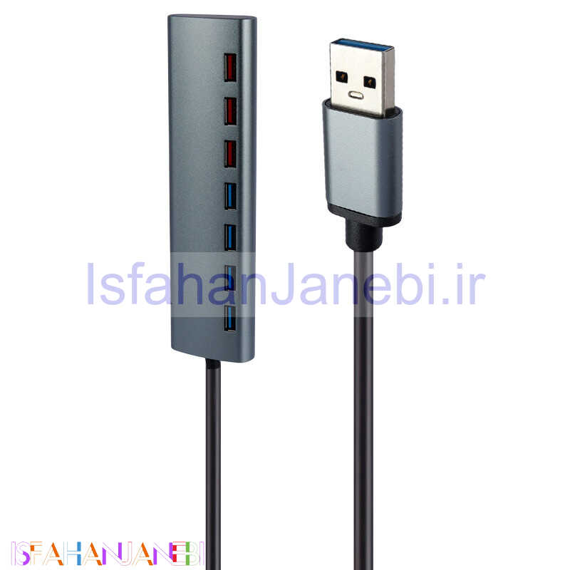اصفهان جانبی-هاب 7 پورت USB 3.0 کی نت H11 K-HUAMH117
