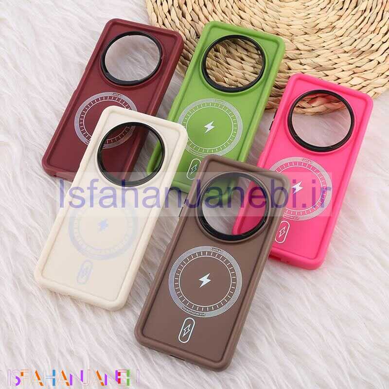 اصفهان جانبی-قاب سولید Coinall شیائومی Redmi 14C / Poco C75 طرح مگ سیف هولوگرامی