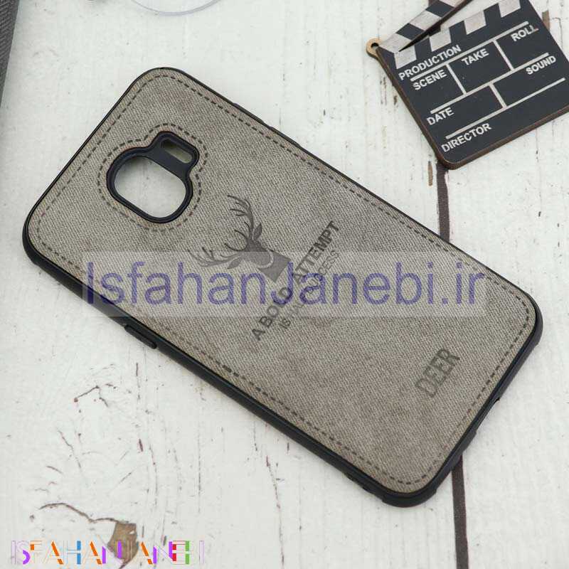 اصفهان جانبی-قاب چرمی طرح گوزن Samsung Galaxy J2 Pro 2018