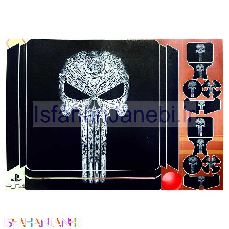 اصفهان جانبی-اسکین پلی استیشن 4 اسلیم طرح Punisher کد1