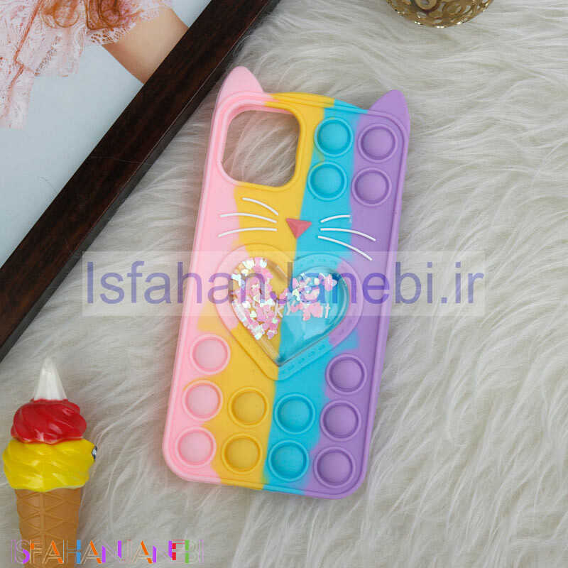 اصفهان جانبی-قاب اورجینال سیلیکونی آکواریومی Lucky Cat پاپیتی iPhone 11 Pro Max