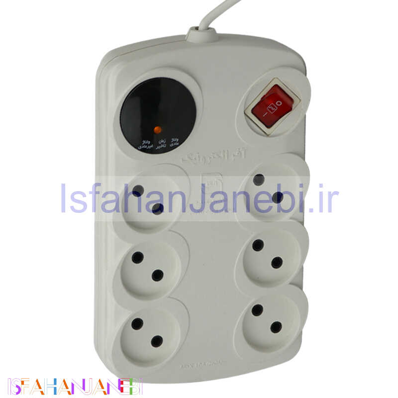 اصفهان جانبی-محافظ برق صوتی تصویری 6 خانه آفر الکترونیک با کابل 1٫8 متری Offer Electronic OR-318