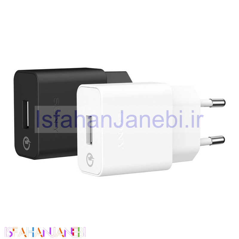 اصفهان جانبی-شارژر دیواری فست شارژ Sony 2A QC2 + کابل میکرو یو اس بی