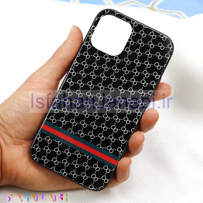 اصفهان جانبی-قاب پشت گلسی طرح GUCCI آیفون iPhone 12 Mini