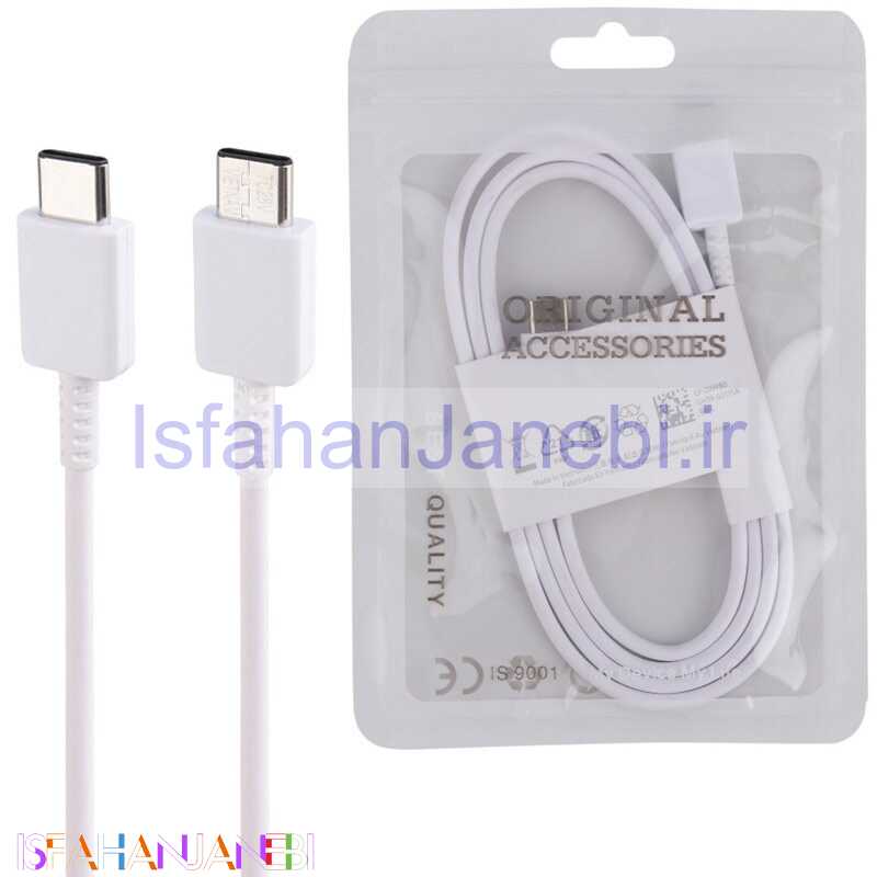 اصفهان جانبی-کابل تبدیل Samsung S23 EP-DN975 Type-C to Type-C 1m سرجعبه