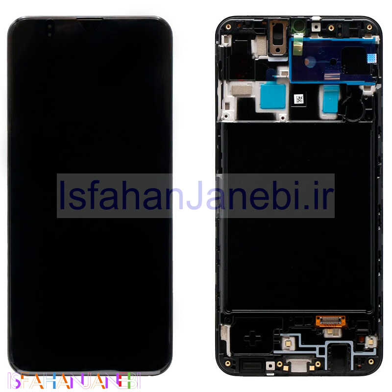 اصفهان جانبی-تاچ و ال سی دی اورجینال Samsung Galaxy A20 سرویس پک به همراه فریم
