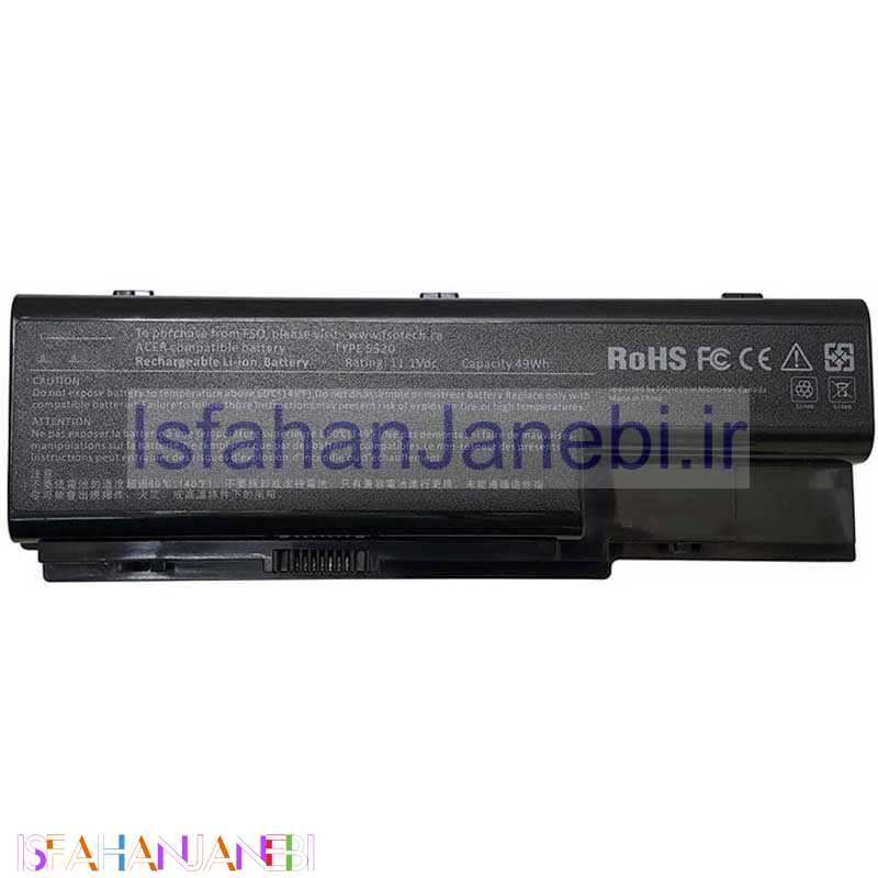اصفهان جانبی-باتری لپ تاپ Acer Aspire 5520-6930-6Cell مشکی