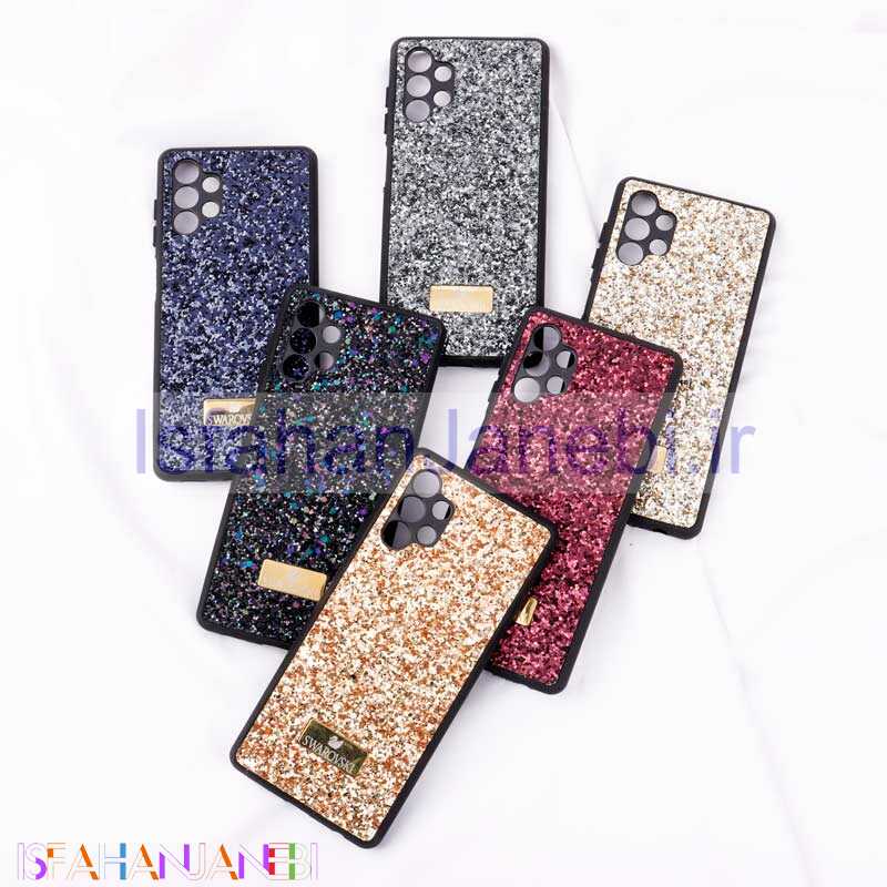 اصفهان جانبی-قاب شاینی Swarovski سامسونگ Galaxy A13 محافظ لنزدار