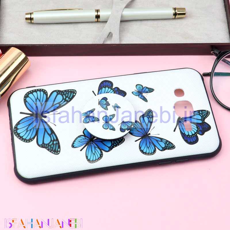 اصفهان جانبی-قاب فانتزی برجسته + پاپ سوکت کد10 سامسونگ J7