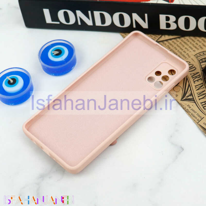 اصفهان جانبی-قاب سیلیکونی عروسکی محافظ لنزدار طرح خرسی صورتی Samsung Galaxy A71